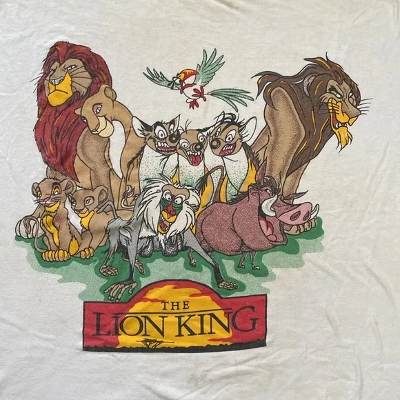 VTG 90’s Disney The Lion King Graphic Tee Shirt T-Shirt - Picture 4 of 10